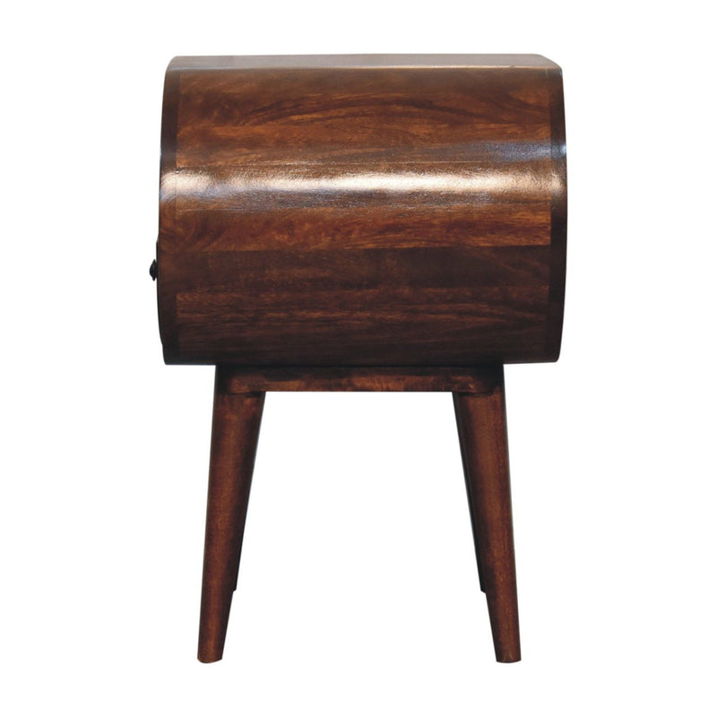 24" Solid Wood 1 Drawer Nightstand - Brown