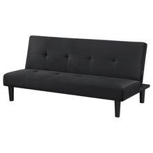 Load image into Gallery viewer, Boston - Tufted Convertible Sofa Bed Armless Design - Black
