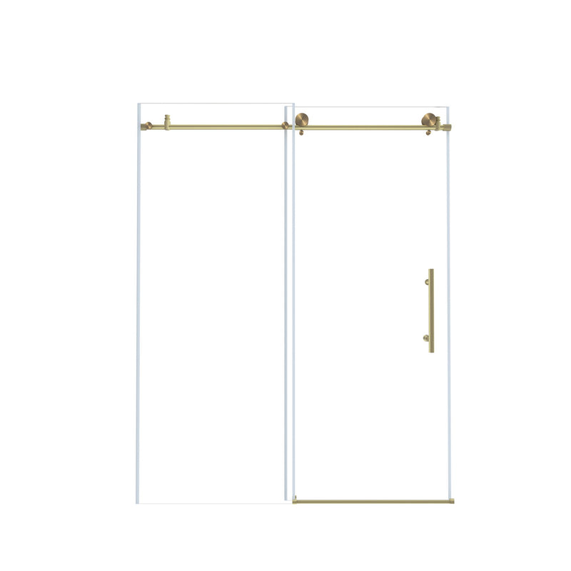 Frameless Shower Door, Smooth Sliding Tracks