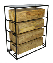 Load image into Gallery viewer, Wood 4 Drawer Chest - Natural
