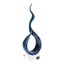 Load image into Gallery viewer, Murano Modern Abstract Tabletop Sculpture (376070) - Blue / Green
