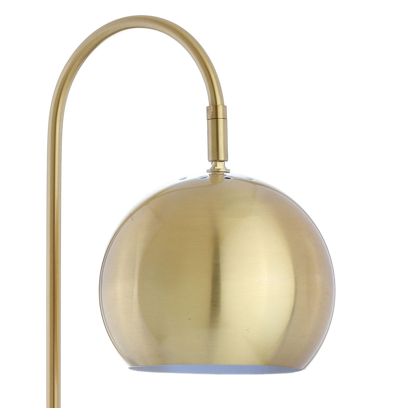 Novelty Table Lamp LED With Globe Shade - Brass