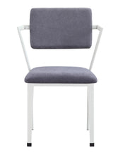 Load image into Gallery viewer, Upholstered Fabric Open Back Dining Side Chairs (Set of 2) - Gray / White
