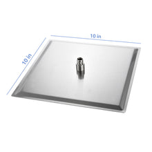 Load image into Gallery viewer, Modern 10" Square Rainfall Shower Head &amp; Stainless Steel Wall Or Ceiling Mount Luxury Spa Shower Panel
