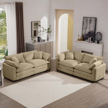 Load image into Gallery viewer, Elegant Oversized Sectional Sofa Set With Deep Seats And Flexible Layout
