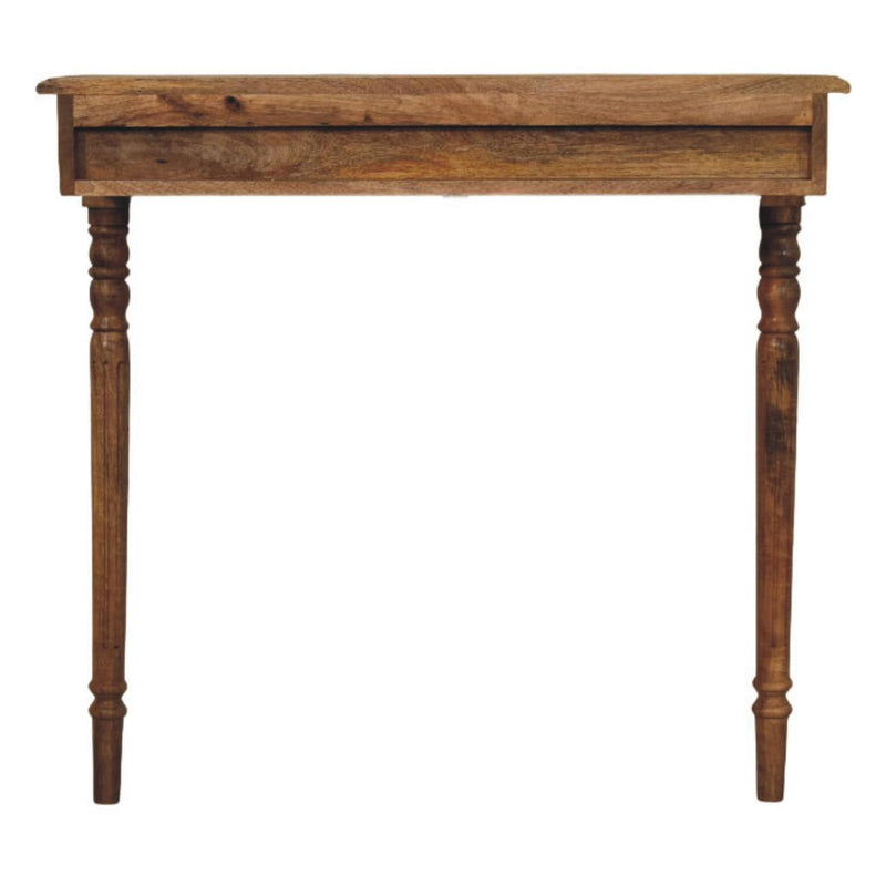 Two Leg Leaning Wall Mount Console Table (738361) - Brown