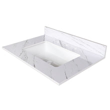Load image into Gallery viewer, Bianco Carrara Venato Elegant Marble Vanity Top, Bathroom Vanity With Undermount Sink, Sintered Stone
