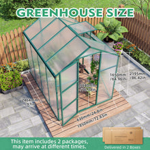 Load image into Gallery viewer, Polycarbonate Walk-In house, Raised Base For Outdoor In All Season
