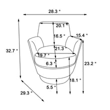 Load image into Gallery viewer, Teddy Swivel Barrel Chair, Swivel Accent Chairs Armchair For Living Room
