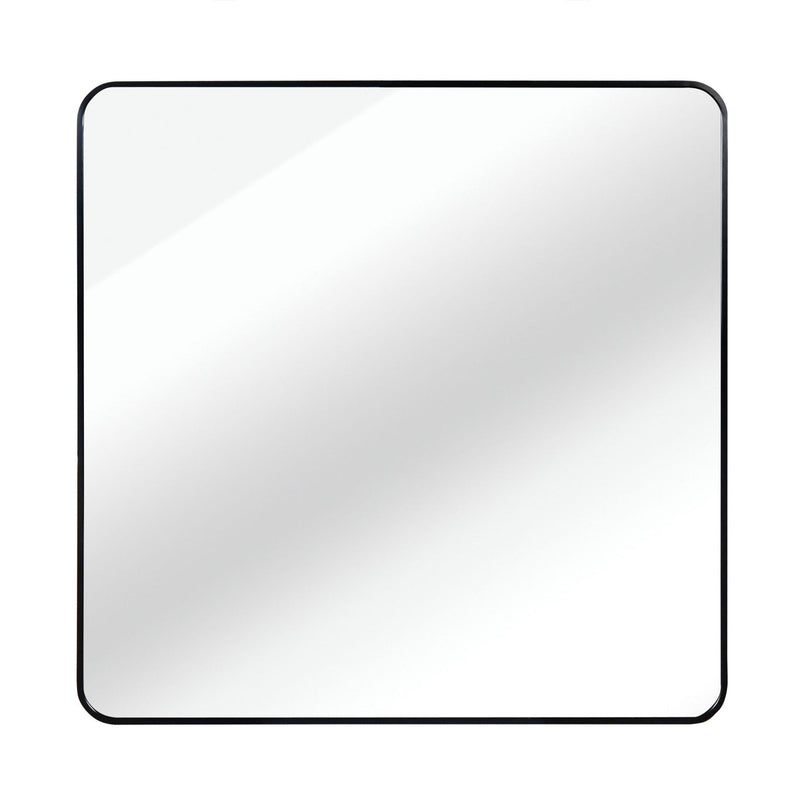 Aluminum Square Framed Bathroom Vanity Mirror (756086) - Black