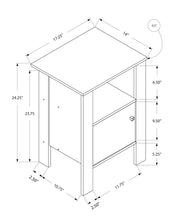 Load image into Gallery viewer, Accent Nightstand Side Table, Storage, Transitional - Oak
