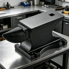 Load image into Gallery viewer, 100 Lbs Single Horn Anvilб Counterop And Stable Base - Black
