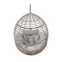 Load image into Gallery viewer, Hanging Basket Chair With Metal Frame And Seat Cushion
