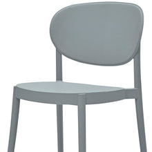 Load image into Gallery viewer, Contemporary Heavy Duty Plastic Dining Side Chairs (Set of 4) - Gray
