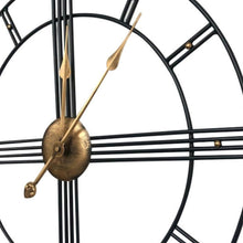 Load image into Gallery viewer, Silent Analog Round Wall Clock - Beige / Black / Brown
