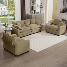 Load image into Gallery viewer, Elegant Oversized Sectional Sofa Set With Deep Seats And Flexible Layout
