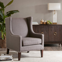 Load image into Gallery viewer, Barton - Wing Chair With Nail Head Accents
