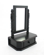 Load image into Gallery viewer, 20" Framed Freestanding Makeup Shaving Tabletop Mirror - Black
