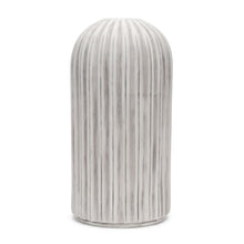 Load image into Gallery viewer, Striped Cylinder Floor Vase (608583) - Gray / White
