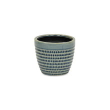 Load image into Gallery viewer, Dotted Round Pot Planter (487424) - Blue
