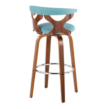 Load image into Gallery viewer, Gardenia - Mid Century Modern Fixed Height Barstool With Swivel With Round Footrest (Set of 2)
