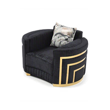 Load image into Gallery viewer, Soledad - Chair Upholstered With Hued Accents - Black
