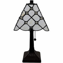 Load image into Gallery viewer, Metal Candlestick Table Lamp With White Empire Shade - Dark Brown
