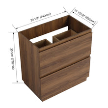 Load image into Gallery viewer, Modern Freestanding Bathroom Vanity Cabinet With Double Drawer

