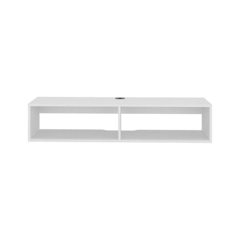 Wood Fireplace Entertainment Center (725194) - White