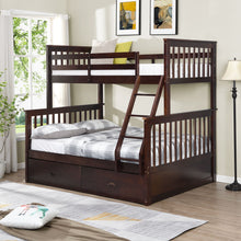 Load image into Gallery viewer, Bunk Bed With Ladder, And Safety Guard Rails
