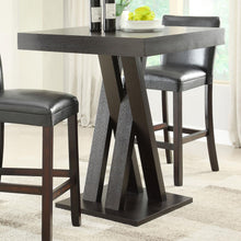 Load image into Gallery viewer, Double X Base Square Bar Table - Cappuccino

