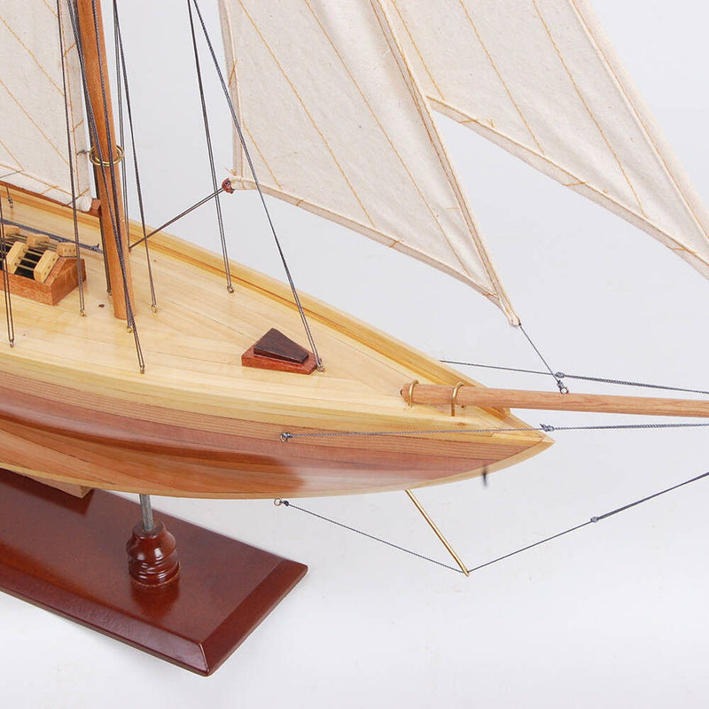 Hand Painted Model Boat (624665) - Light Brown