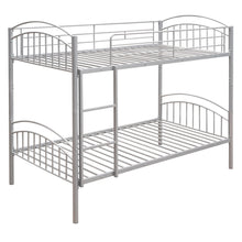 Load image into Gallery viewer, Twin Over Twin Metal Bunk Bed,Divided into Two Beds(Silver){OLD SKU:MF280424AAN}
