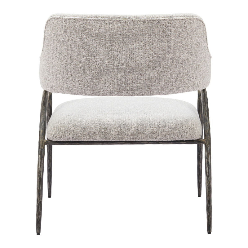 28" Fabric Arm Chair - Gray And Black