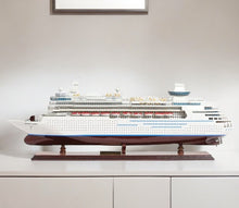 Load image into Gallery viewer, Majesty of the Seas Boat Hand Painted Decorative Boat - Brown / White
