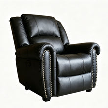 Load image into Gallery viewer, Electric Elderly Chair With 360° Swivel, Manual Button Control, Soft Plush Armchair For Living Room - Black
