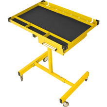Load image into Gallery viewer, Adjustable Tear Down Work Table With Drawer For Garages, Repair Shops, And Diy, Portable, (4) 2.5" Swivel Casters, 220 Pound Capacity, Rubber Corners, Heavy Duty Steel
