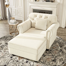 Load image into Gallery viewer, Sofa With Nailhead Trim And Rolled Armrests
