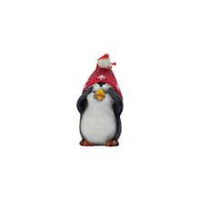 Load image into Gallery viewer, Penguin Christmas Figurine (Set of 3) - Black / White / Red
