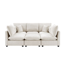 Load image into Gallery viewer, Modern Sectional Sofa U-Shaped With Movable Ottoman Storage Armrests And USB Ports
