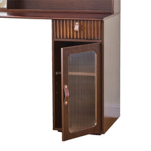 Load image into Gallery viewer, 47" Wood Lighted Vanity Single Drawer Dresser - Brown
