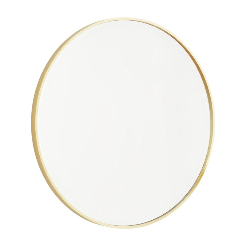 20" Metal Round Framed Bathroom Vanity Mirror - Gold
