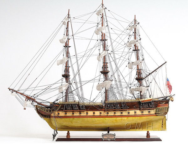 Hand Painted Model Boat (624640) - Light Brown / Beige