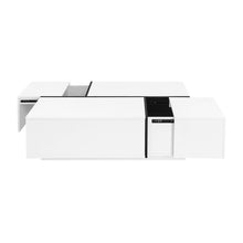 Load image into Gallery viewer, Extendable Coffee Table With Storage - White
