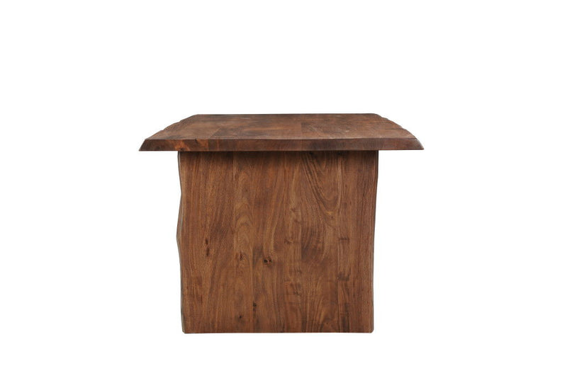 96" Solid Wood Live Edge Sled Base Dining Table - Brown