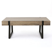 Load image into Gallery viewer, Abitha - Coffee Table With Industrial Powder Coated Metal Legs
