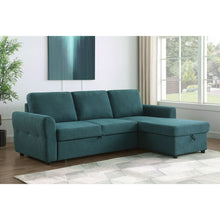 Load image into Gallery viewer, Kenna- Sleeper Sectional Sofa With Storage Ottoman
