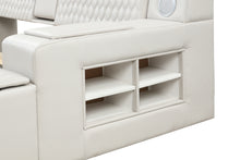 Load image into Gallery viewer, Zoya Smart Multifunctional Queen Size Bed Made with Wood in Beige
