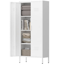 Load image into Gallery viewer, Modern Storage Cabinet With Adjustable Shelves, Magnetic Door Stopper
