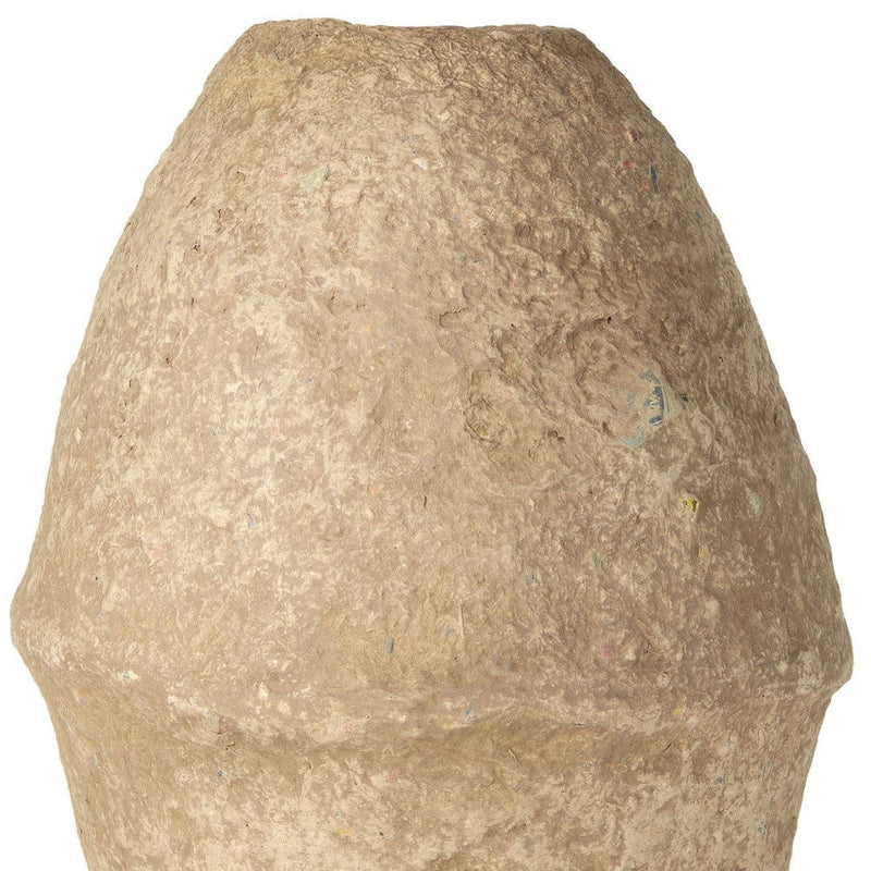 Mache Cylinder Table Vase - Beige